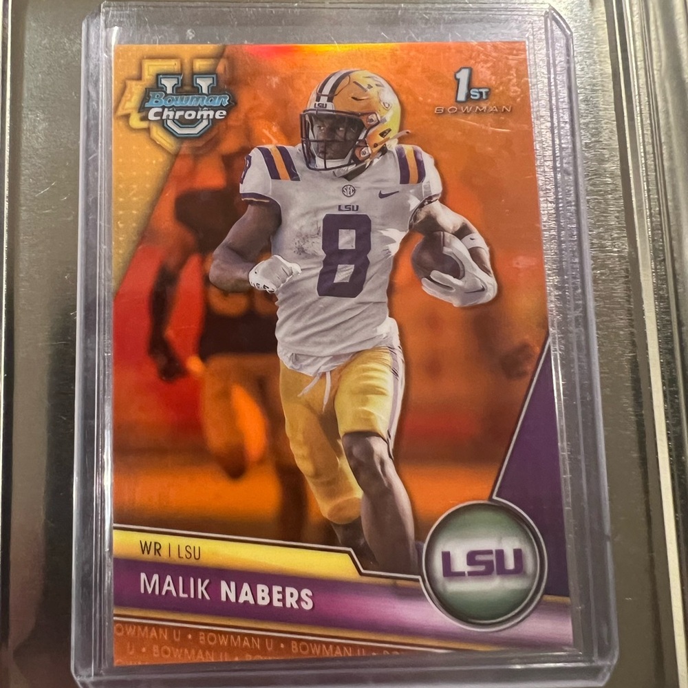 2023 Malik Nabers Orange Sapphire/25